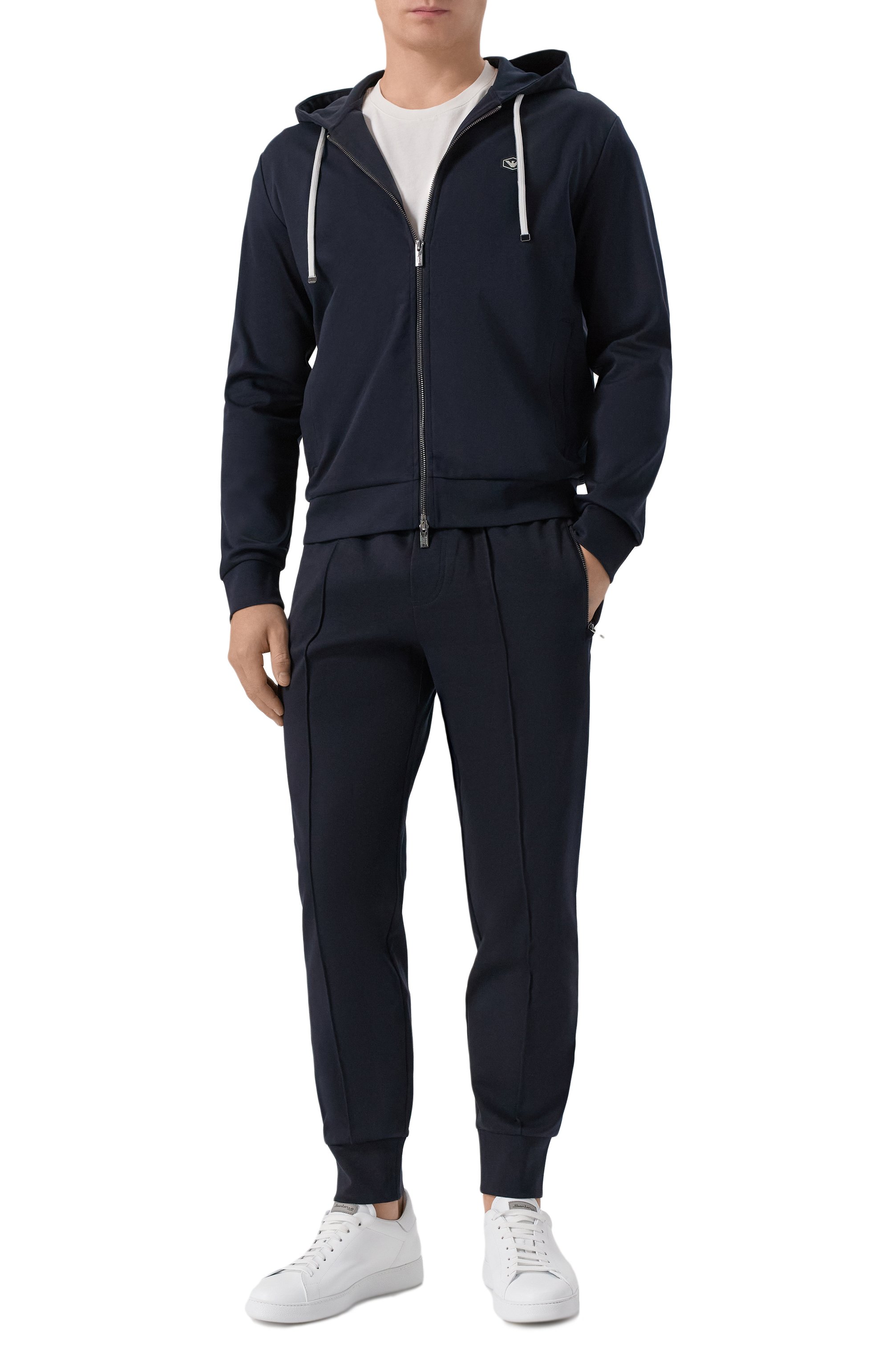 Хлопковые джоггеры EMPORIO ARMANI, арт. 8N1P72/1JBTZ, фото 2