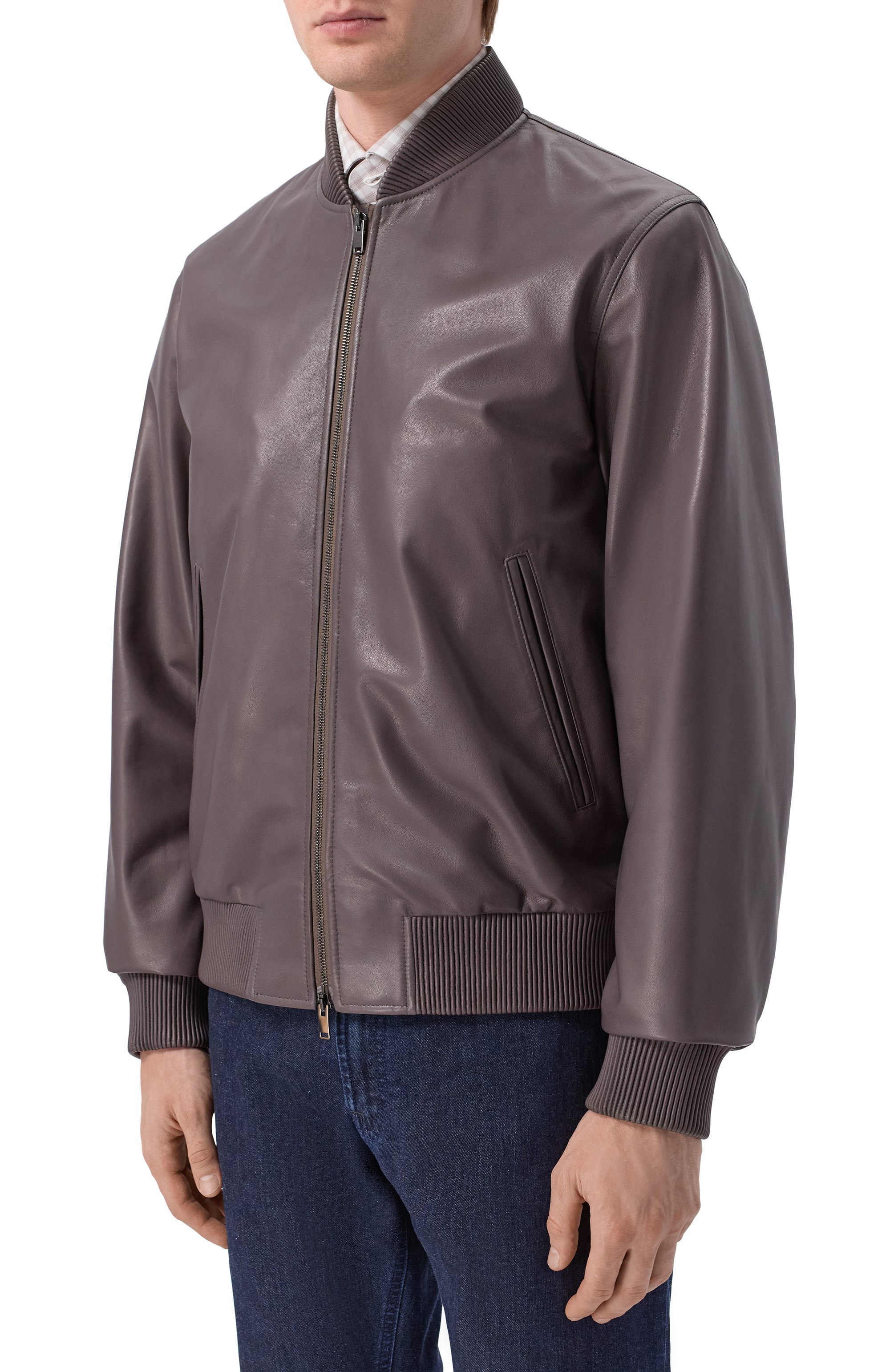 Кожаный бомбер MVST, арт. M25.1PM.0009/CREAM NAPA_001, фото 3