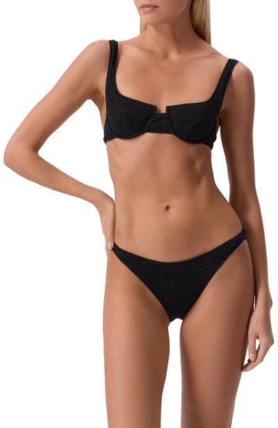 Раздельный купальник OSEREE черного цвета по цене 37050 руб., арт. LAF257/LUREX, фото 2 Раздельный купальник OSEREE, арт. LAF257/LUREX, фото 2