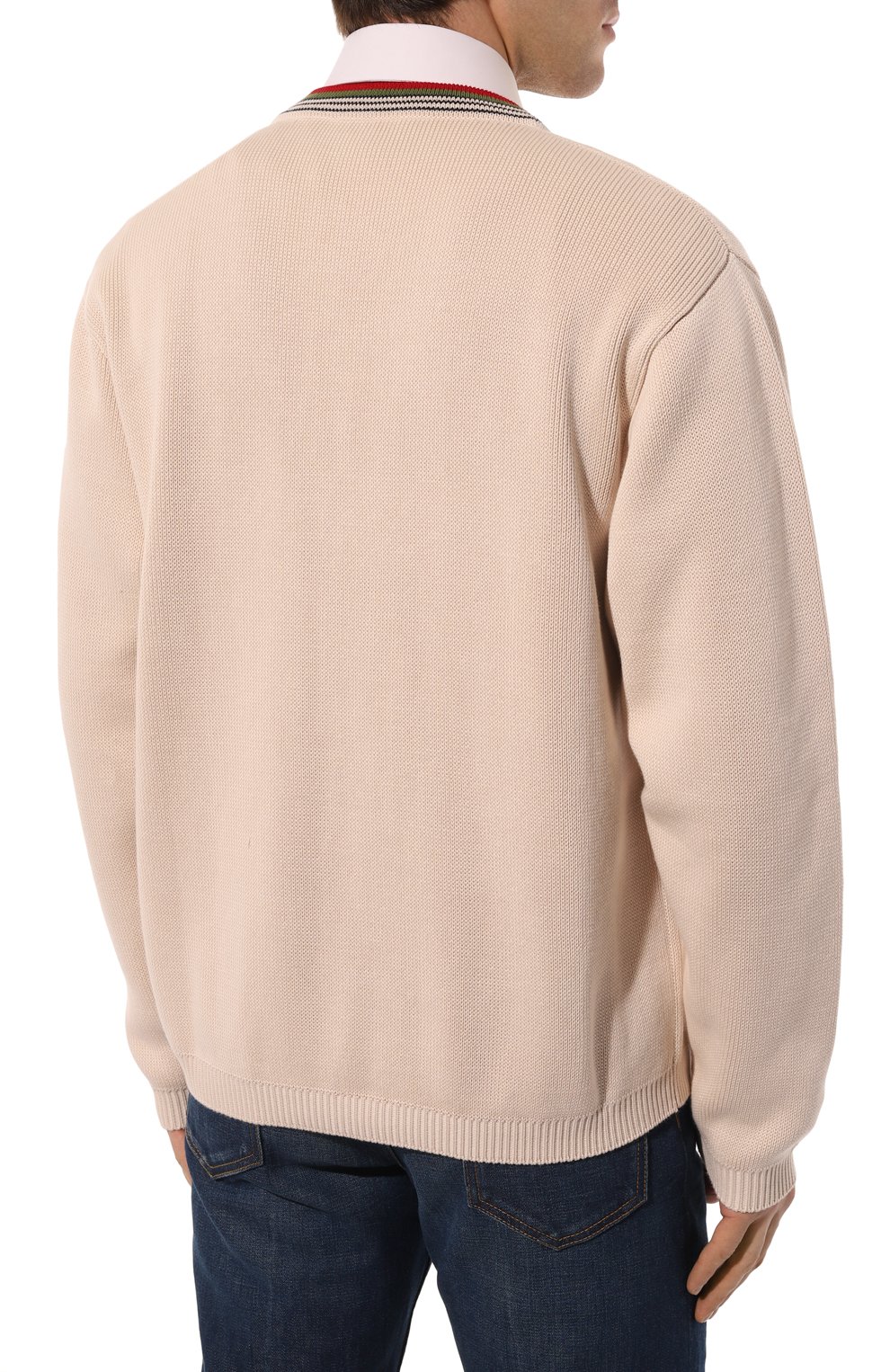 Хлопковый кардиган GUCCI, арт. 626268 XKBFU, фото 4