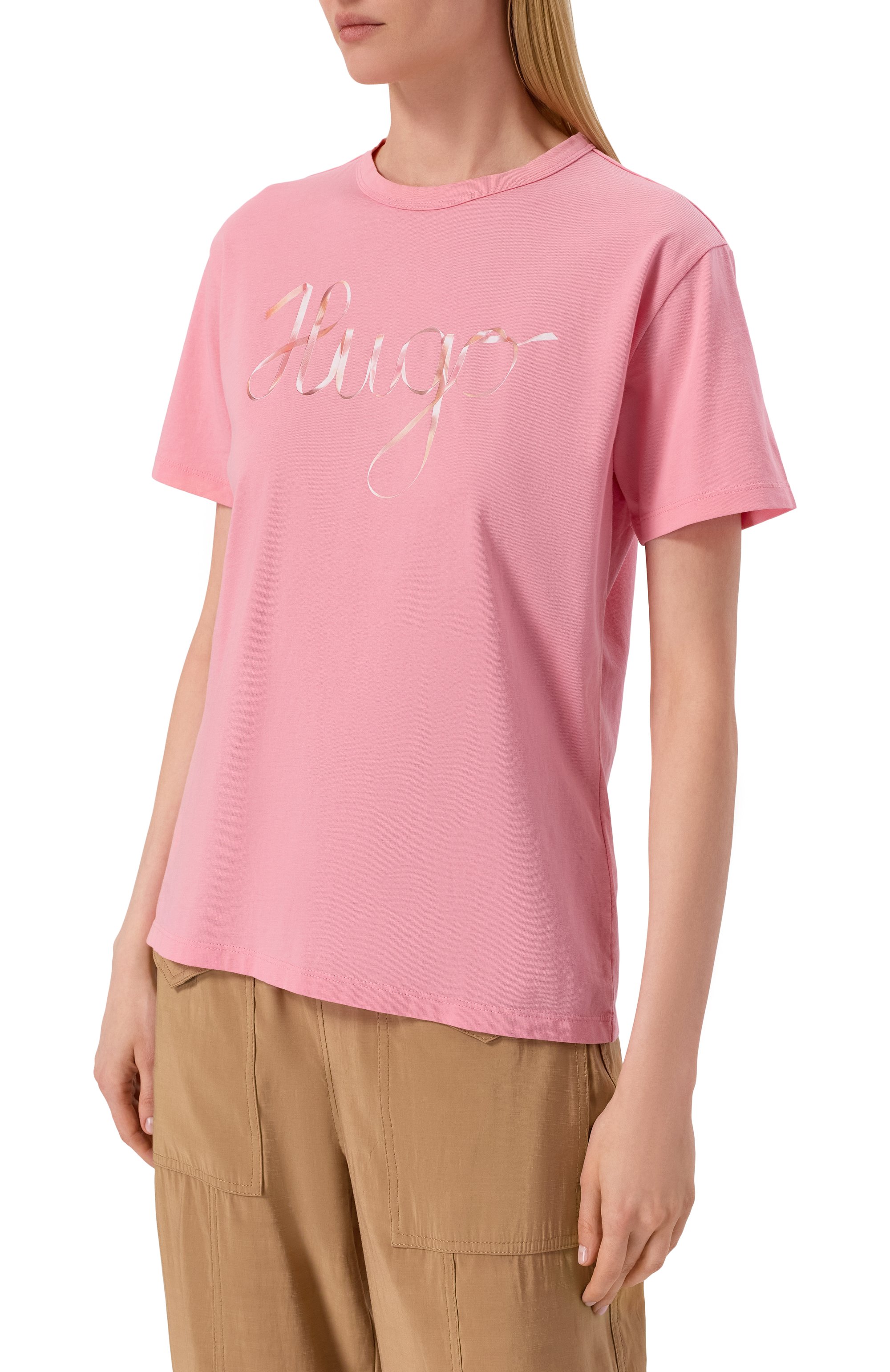 Хлопковая футболка HUGO, арт. 50544868, фото 3