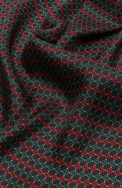 Шелковый платок GUCCI синего цвета по цене 20160 руб., арт. 649631 4G001, фото 2 Шелковый платок GUCCI, арт. 649631 4G001, фото 2