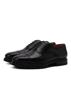 Кожаные оксфорды SANTONI, арт. MCCG17916SM5EVRTN01, фото 1