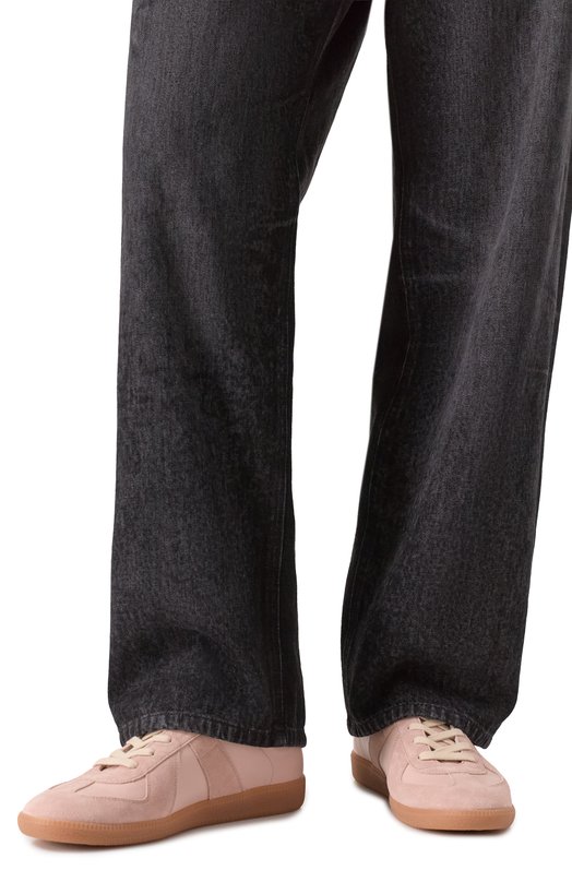 Кожаные кеды Replica Maison Margiela S57WS0236/P1895 Розовый  S57WS0236/P1895 Фото 3