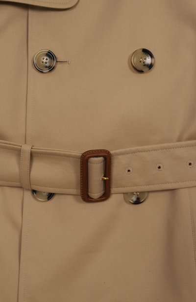 Хлопковый тренч BURBERRY, арт. 8069449, фото 3
