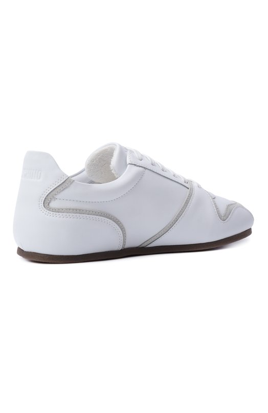 Кожаные кеды Moschino MB15021G00/GAB Белый  MB15021G00/GAB Фото 4