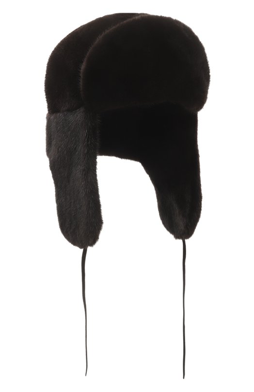 Меховая шапка-ушанка Ivan из норки FurLand 0099000110340600000 Чёрный 0099000110340600000