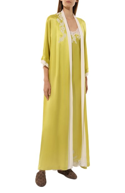 Шелковый халат CARINE GILSON, арт. AG0160DS, фото 2