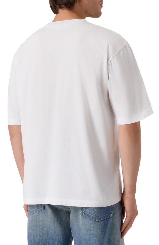 Хлопковая футболка Dsquared2 S74GD1456/D20020 Белый  S74GD1456/D20020 Фото 4