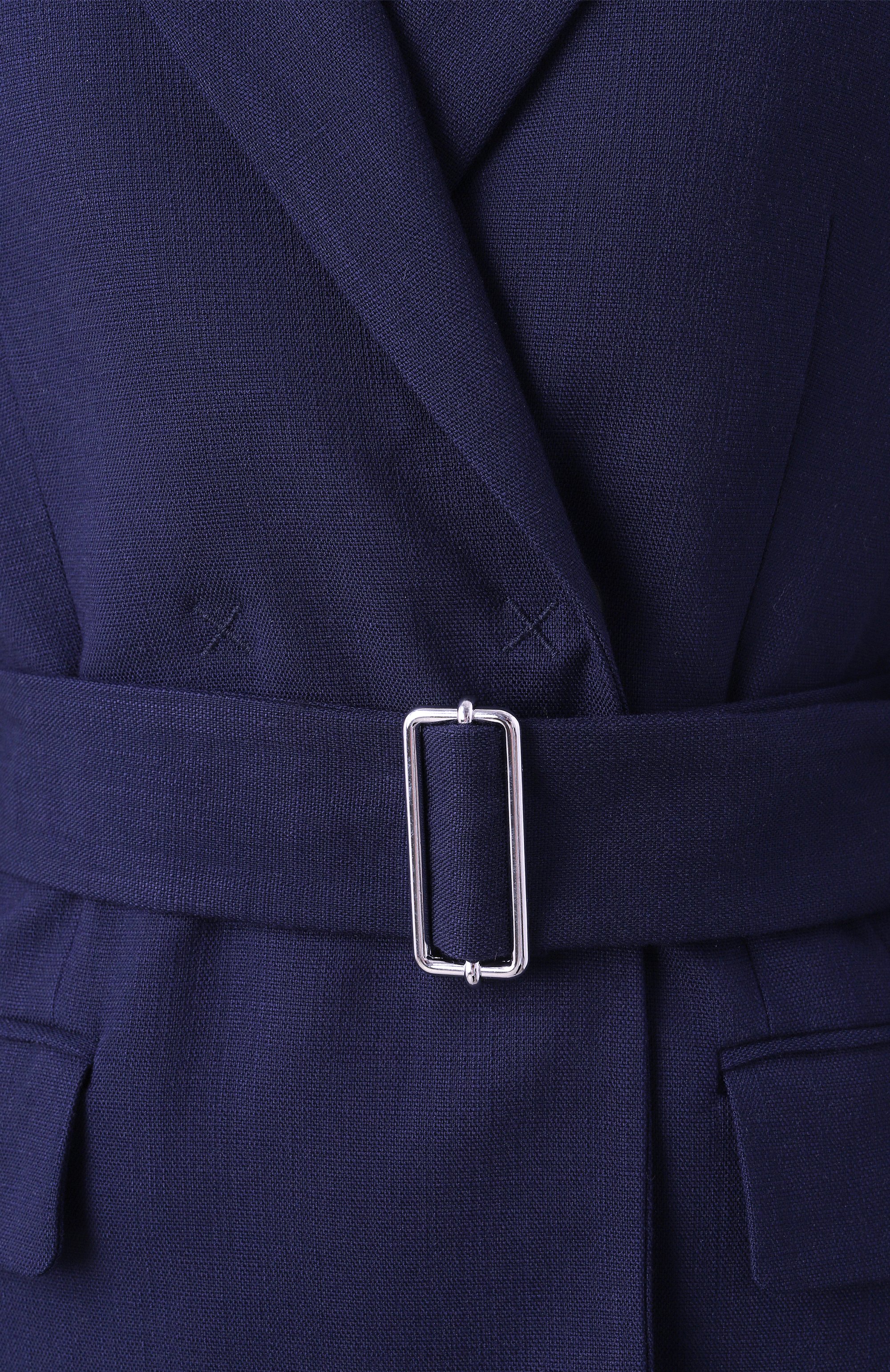 Жакет из вискозы MSGM синего цвета по цене 61900 руб., арт. 3841MDG24/257106, фото 6 Жакет из вискозы MSGM, арт. 3841MDG24/257106, фото 6