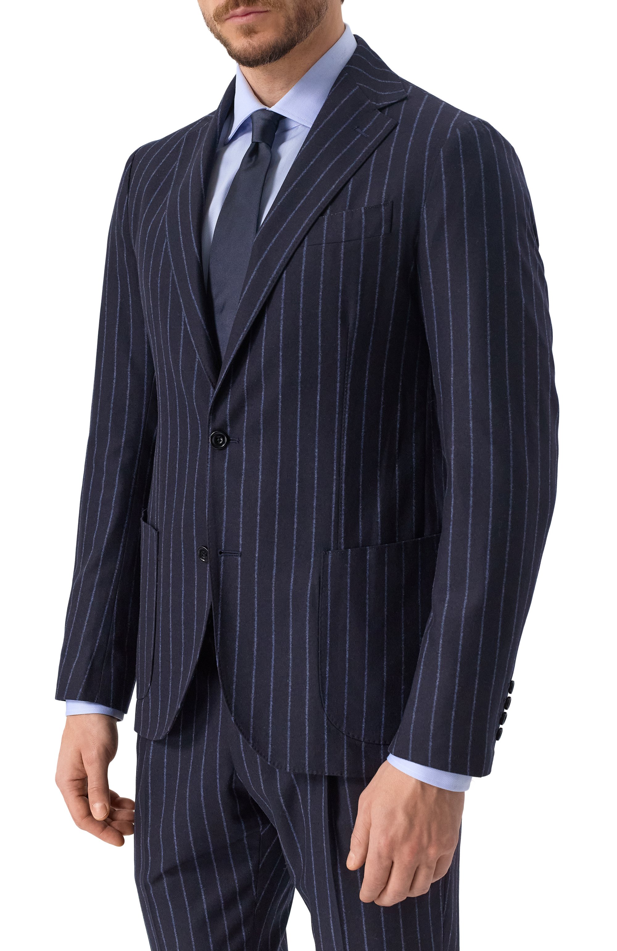 Костюм из шерсти и кашемира MVST темно-синего цвета по цене 310000 руб., арт. SG4200S0690510, фото 4 Костюм из шерсти и кашемира MVST, арт. SG4200S0690510, фото 4