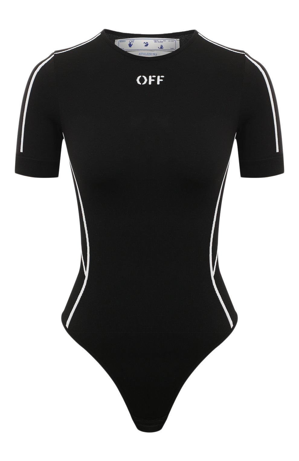 Боди OFF-WHITE черного цвета по цене 23650 руб., арт. OWVO049C99KNI0011001, фото 1 Боди OFF-WHITE, арт. OWVO049C99KNI0011001, фото 1