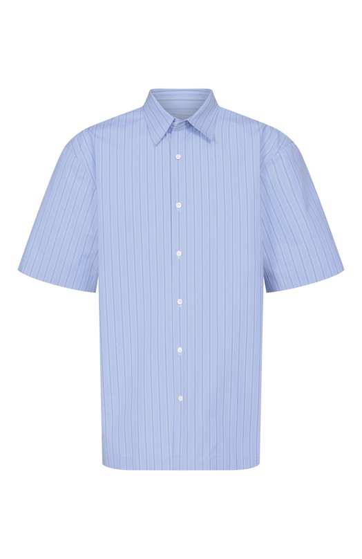 Хлопковая рубашка Dries Van Noten 020700/3021 Голубой 020700/3021