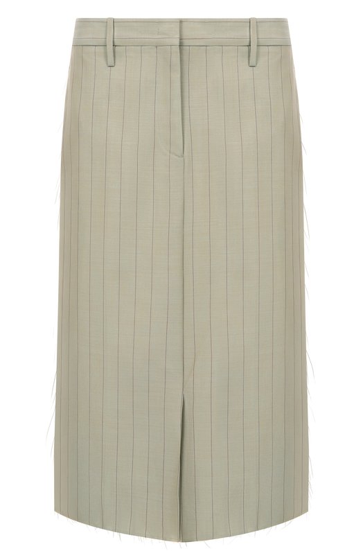 Юбка из шерсти и вискозы Jil Sander J02MA0332/J40275 Зелёный J02MA0332/J40275