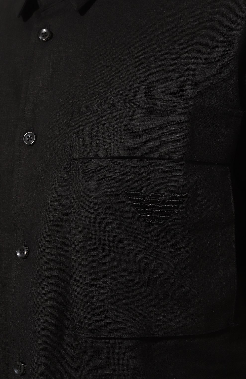 Рубашка изо льна и вискозы EMPORIO ARMANI, арт. 211861/3R467, фото 5