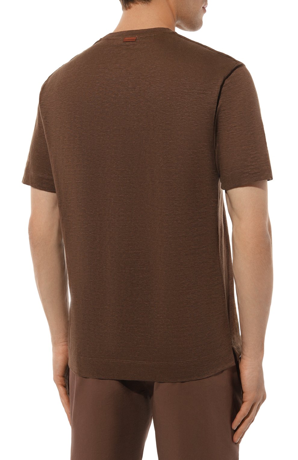 Льняная футболка ZEGNA, арт. UD376A7/D783, фото 4
