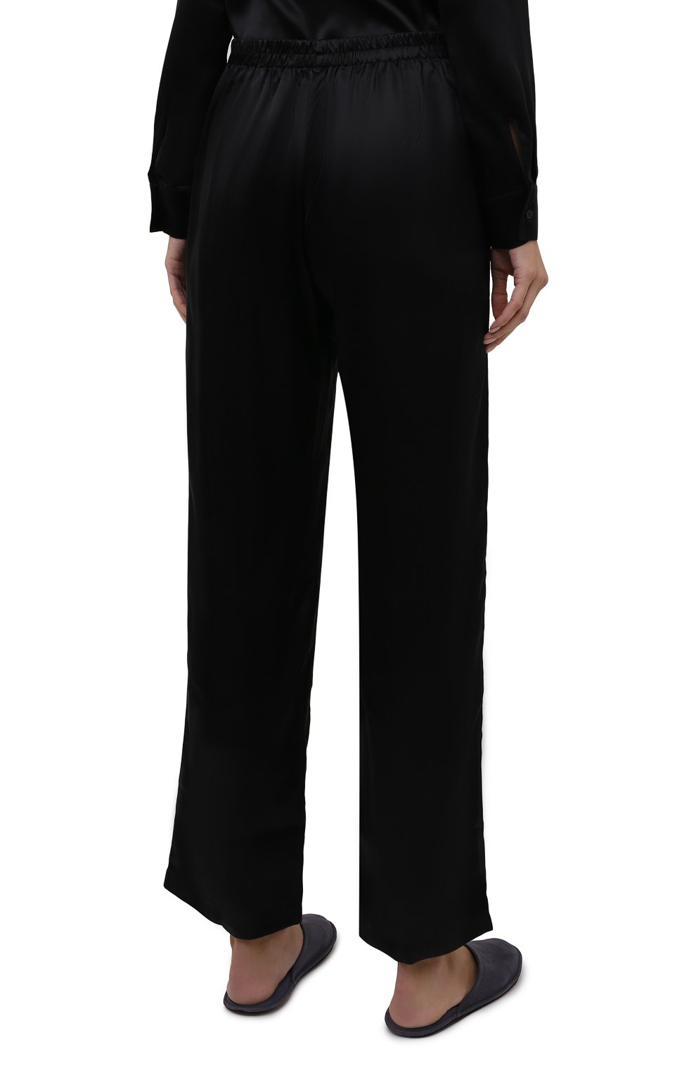 Шелковые брюки AUBADE черного цвета по цене 26050 руб., арт. QS60, фото 4 Шелковые брюки AUBADE, арт. QS60, фото 4