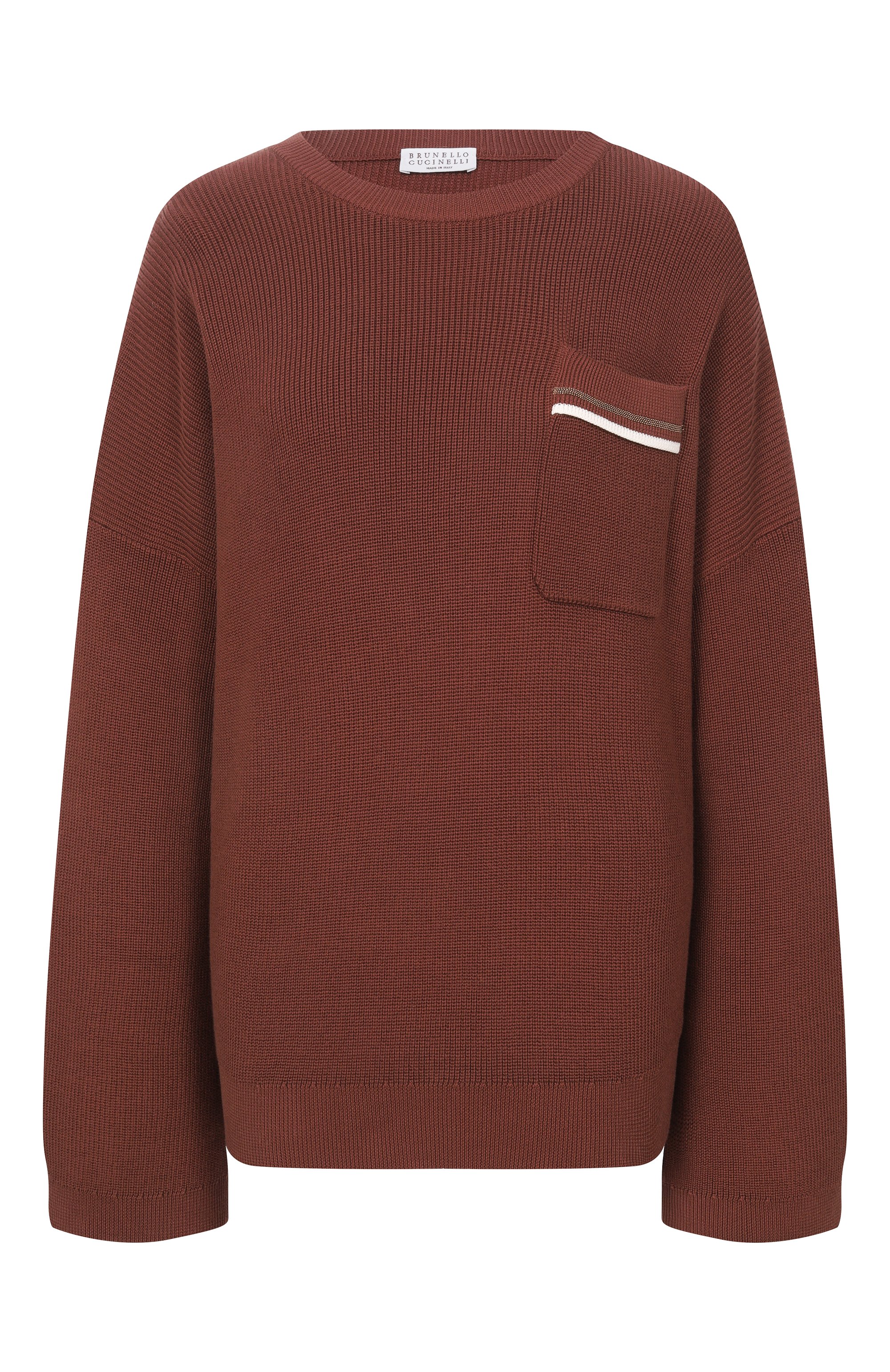 Хлопковый свитер BRUNELLO CUCINELLI, арт. M19253200, фото 1