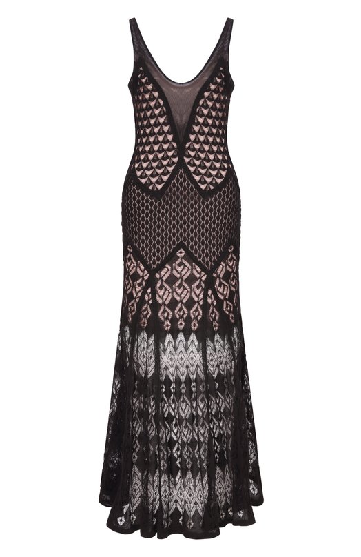 Хлопковое платье Blumarine 2A742A Чёрный 2A742A