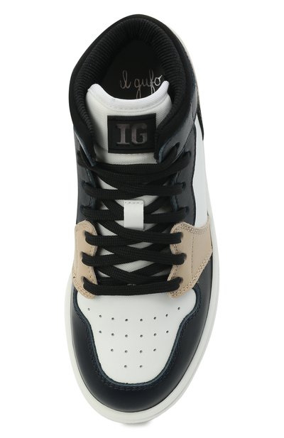 Кожаные кеды IL GUFO, арт. G840/VITELL0 NAPPAC0L0RS/31-34, фото 4