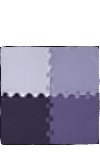 Шелковый платок LANVIN фиолетового цвета по цене 7250 руб., арт. 2719/HANDKERCHIEF, фото 2 Шелковый платок LANVIN, арт. 2719/HANDKERCHIEF, фото 2