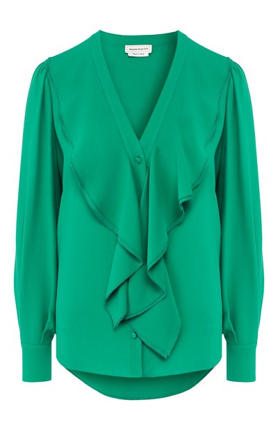 Шелковая блузка ALEXANDER MCQUEEN, арт. 606021/QBAAF, фото 1