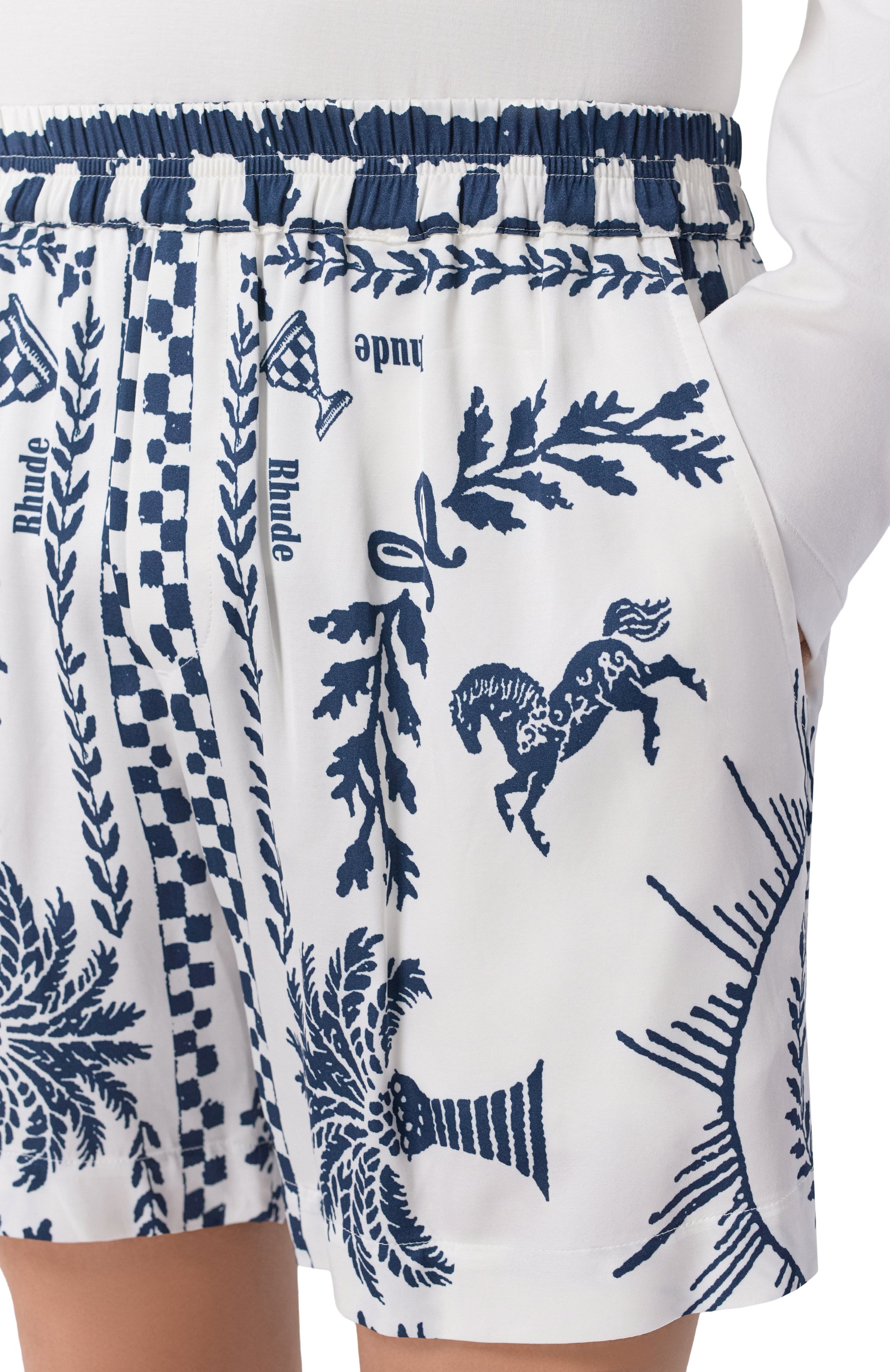 Шорты из вискозы RHUDE, арт. RHSS26SH02358, фото 5