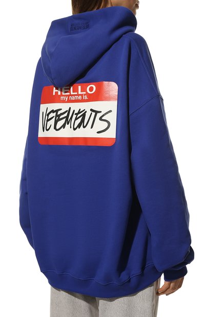 Хлопковое худи VETEMENTS, арт. UE52TR390N 1601/W, фото 4