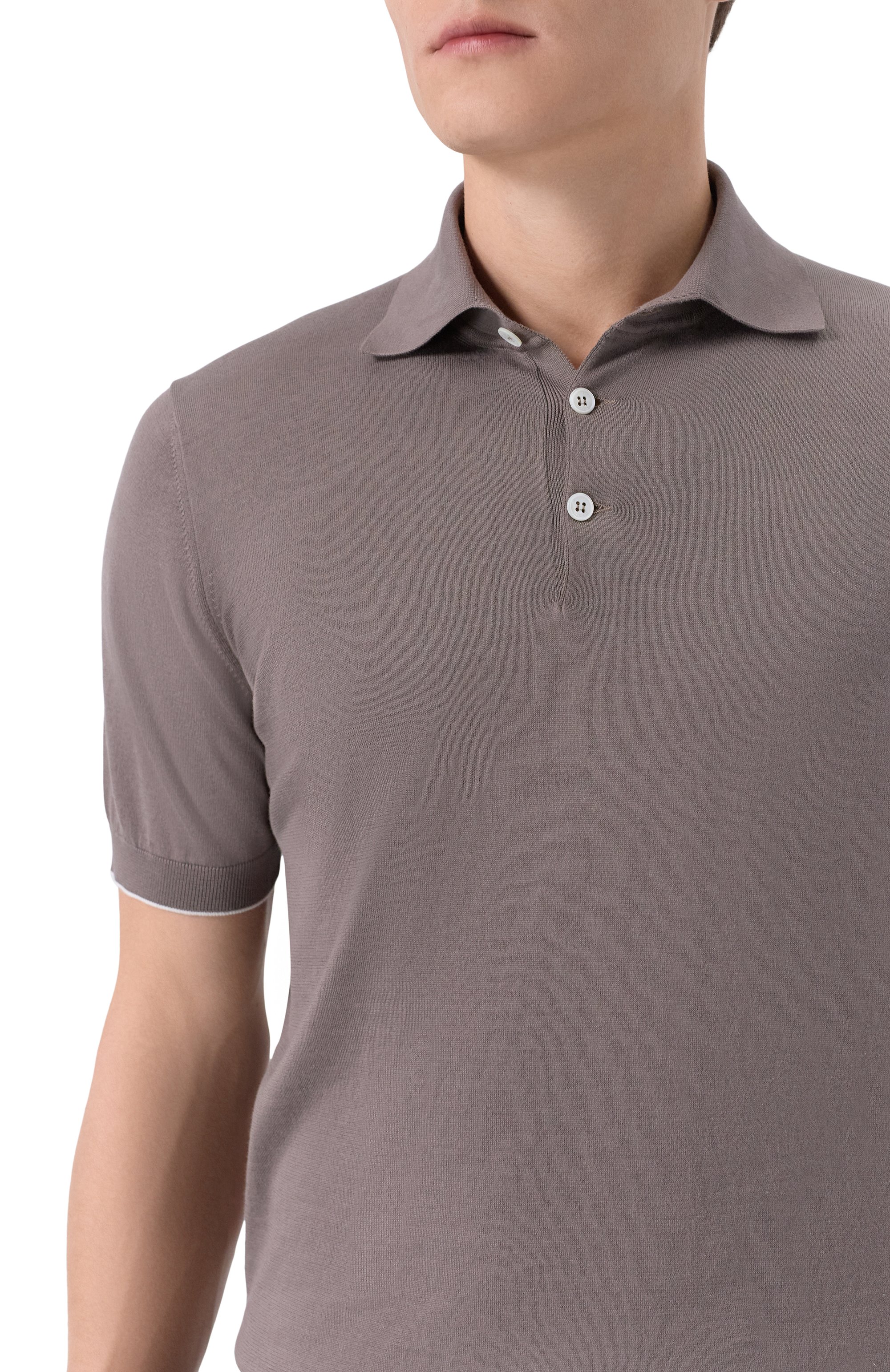 Хлопковое поло BRUNELLO CUCINELLI, арт. M29800125, фото 5