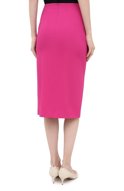 Юбка из вискозы REDVALENTINO фуксия цвета по цене 28800 руб., арт. UR3RAE50/3SM, фото 4 Юбка из вискозы REDVALENTINO, арт. UR3RAE50/3SM, фото 4