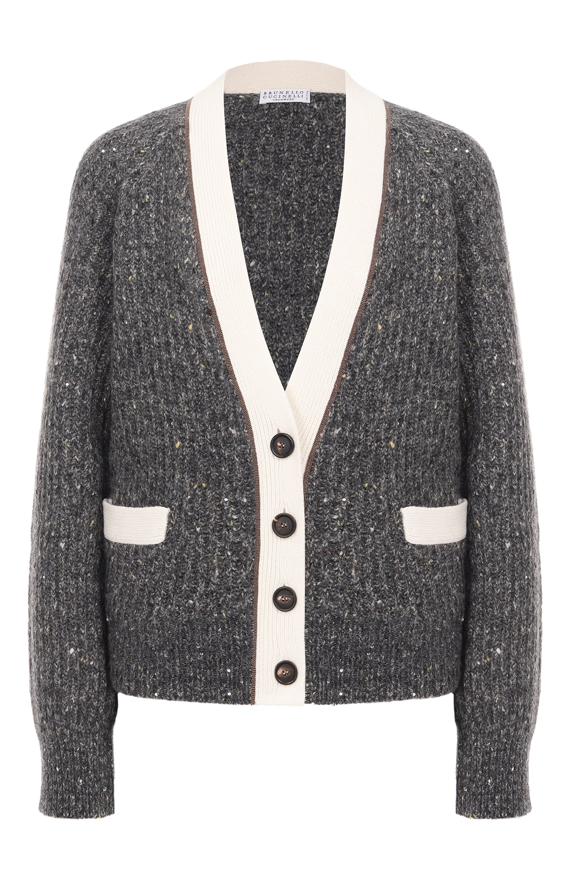 Кардиган из шерсти и �кашемира BRUNELLO CUCINELLI, арт. MSJ545306, фото 1