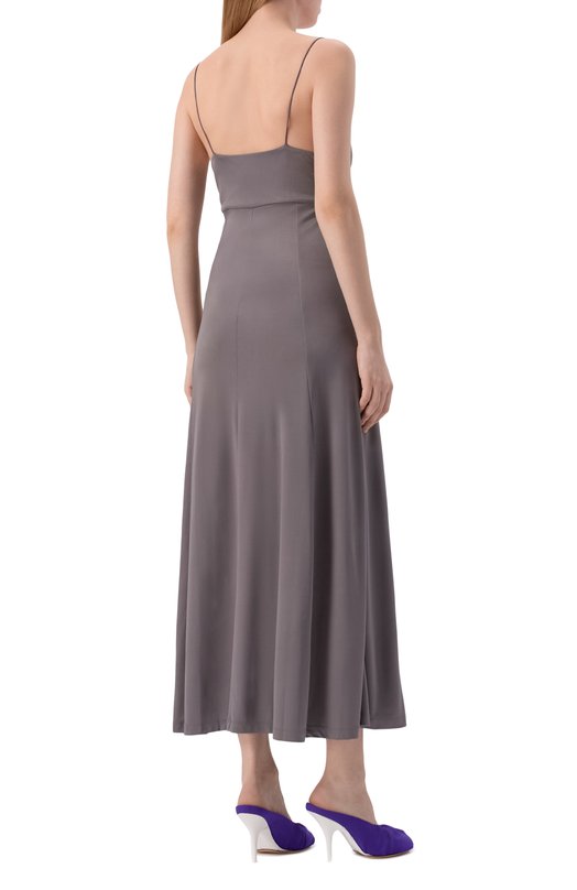 Платье из вискозы Dries Van Noten 011160/2617 Серый  011160/2617 Фото 4