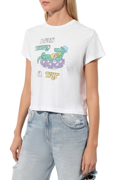 Хлопковая футболка RE/DONE, арт. 024-02WBXT001, фото 3