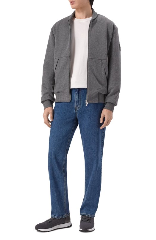 Текстильные кроссовки Doucal's DU3222SYDNPZ830N Серый  DU3222SYDNPZ830N Фото 2