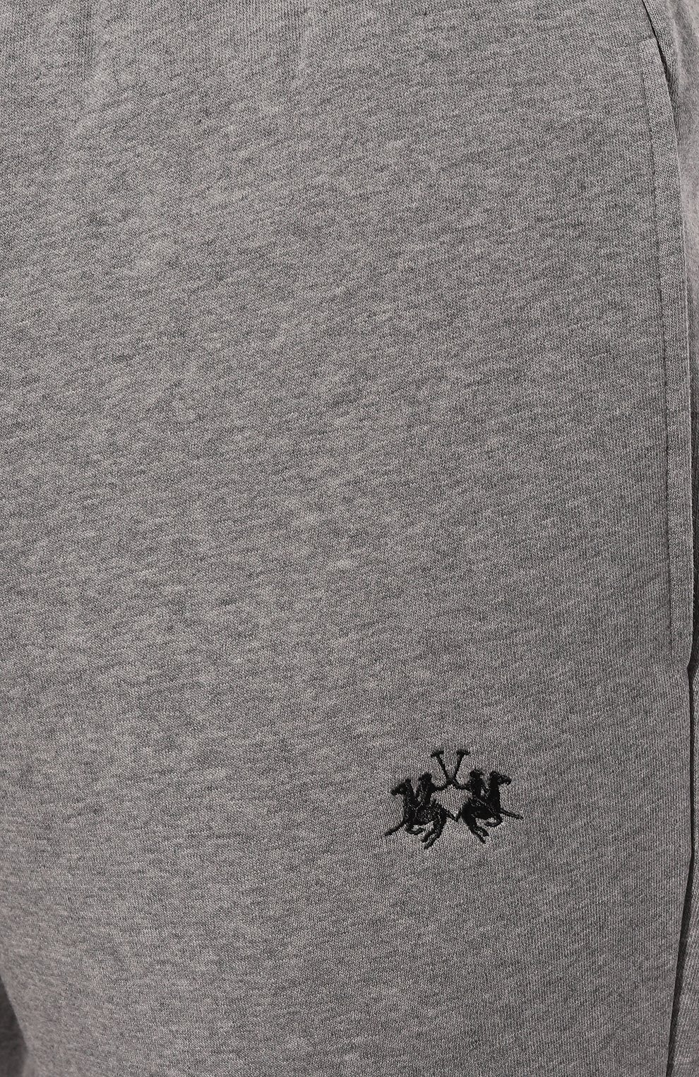 Хлопковые джоггеры LA MARTINA серого цвета по цене 14300 руб., арт. WMT026/FP548, фото 5 Хлопковые джоггеры LA MARTINA, арт. WMT026/FP548, фото 5