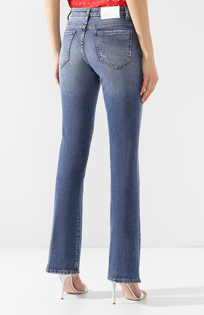 Расклешенные джинсы TWO WOMEN IN THE WORLD синего цвета по цене 22600 руб., арт. VIVIANA/UVYJ6, фото 4 Расклешенные джинсы TWO WOMEN IN THE WORLD, арт. VIVIANA/UVYJ6, фото 4