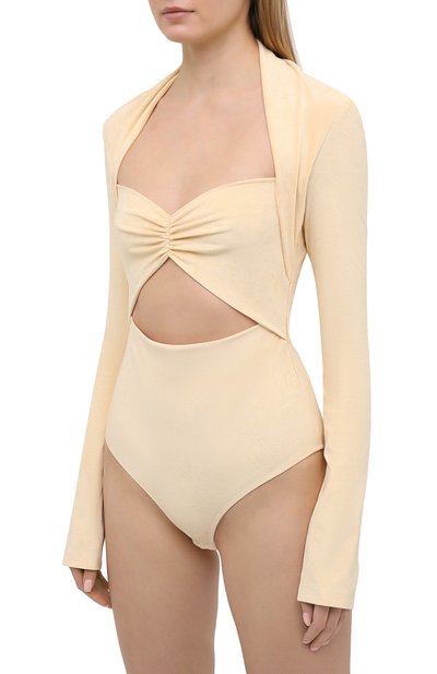 Вельветовое боди NANUSHKA, арт. HEIDI_BUTTER_STRETCH VELVET, фото 3