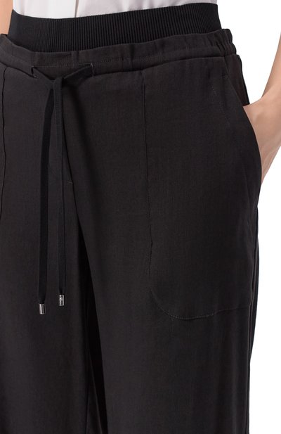 Брюки изо льна и вискозы LORENA ANTONIAZZI черного цвета по цене 96150 руб., арт. P2640PA81A/3347, фото 5 Брюки изо льна и вискозы LORENA ANTONIAZZI, арт. P2640PA81A/3347, фото 5