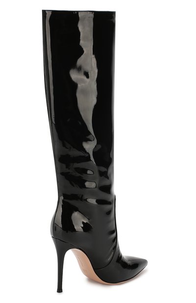 Сапоги heather из лаковой кожи GIANVITO ROSSI черного цвета по цене 156500 руб., арт. G80624.15RIC.VERNER0, фото 4 Сапоги heather из лаковой кожи GIANVITO ROSSI, арт. G80624.15RIC.VERNER0, фото 4
