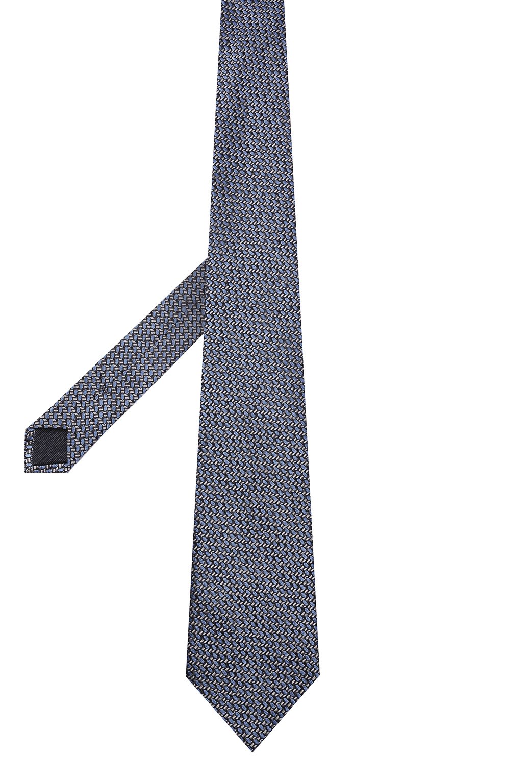 Шелковый галстук ZEGNA голубого цвета по цене 22150 руб., арт. Z3E31T/1XW, фото 3 Шелковый галстук ZEGNA, арт. Z3E31T/1XW, фото 3
