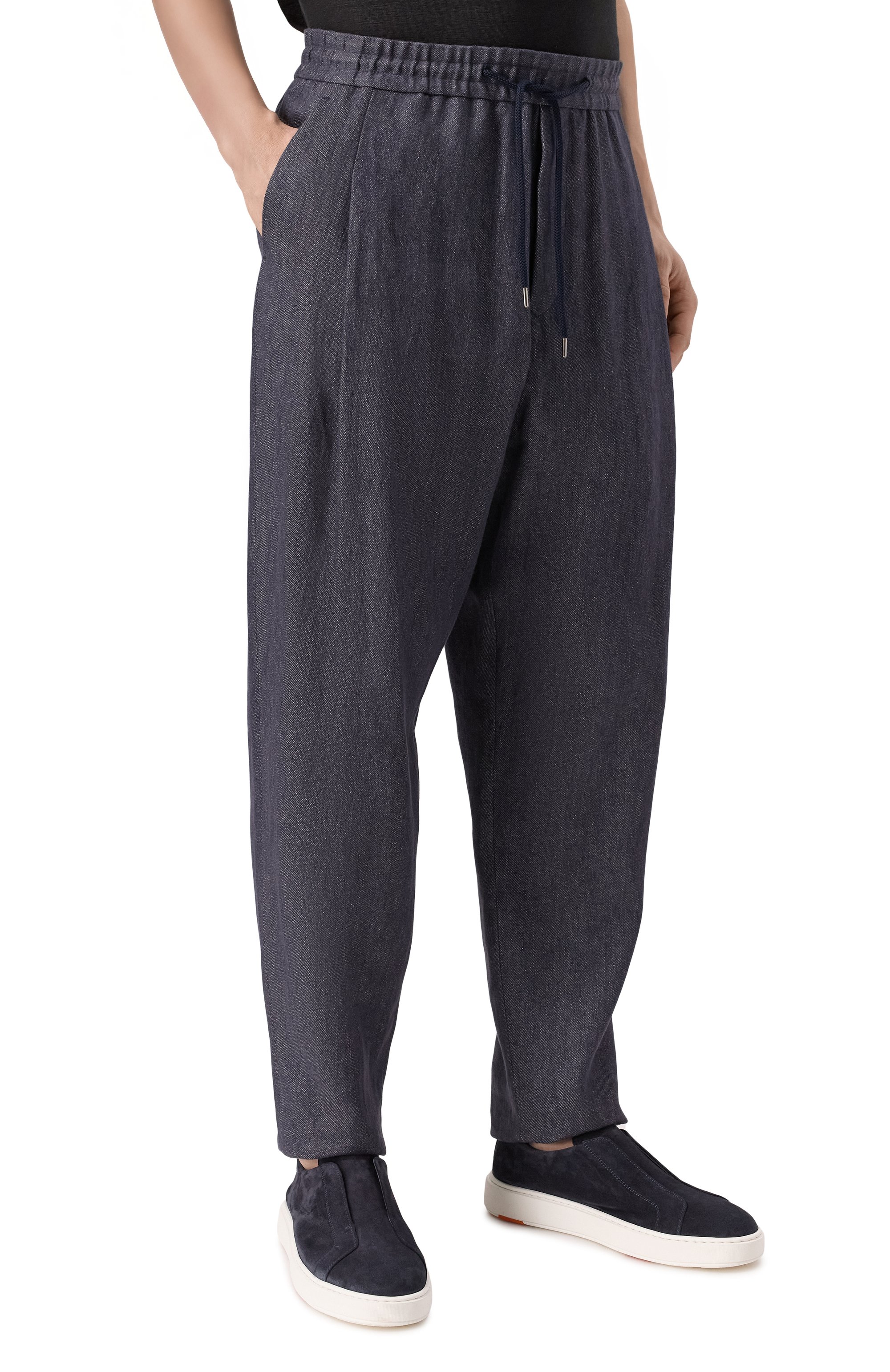 Брюки изо льна и хлопка GIORGIO ARMANI, арт. GM001346/TE14261, фото 3