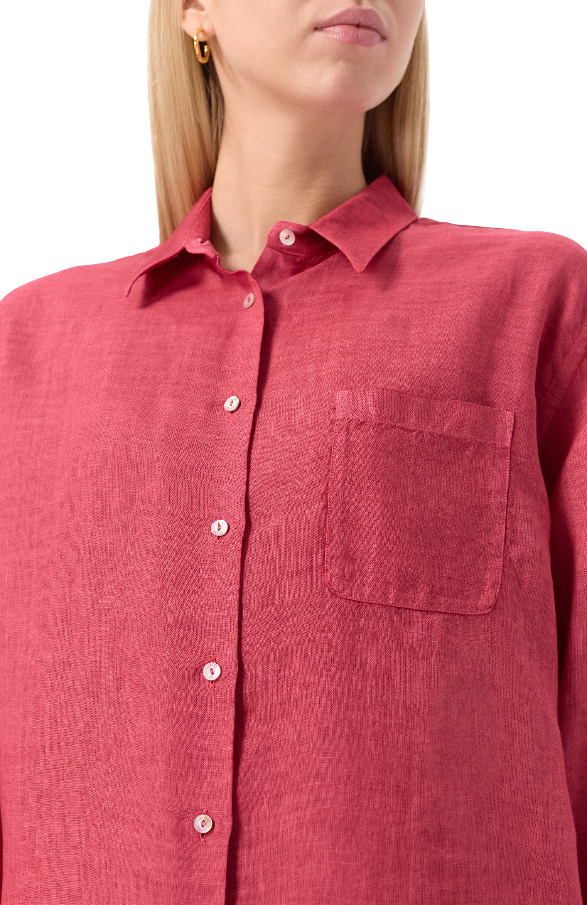 Льняная рубашка 120% LINO, арт. 32ALIW19GE/000B317, фото 5