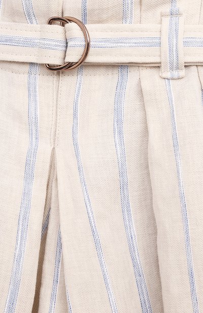 Шорты изо льна и хлопка BRUNELLO CUCINELLI, арт. BL156G077A, фото 3