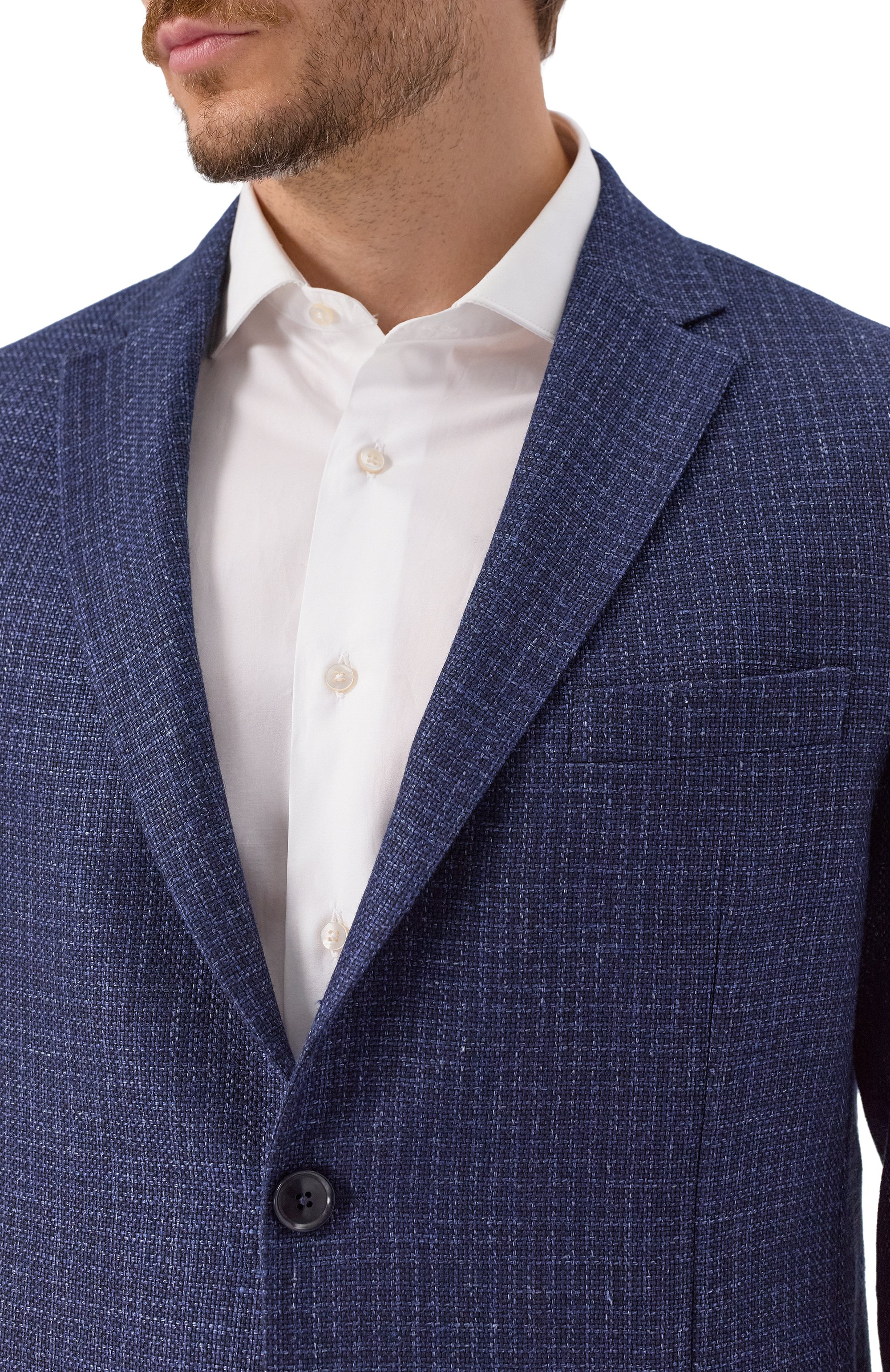 Пиджак из шерсти и льна ZEGNA, арт. 1D7SG0/R950723A9, фото 6