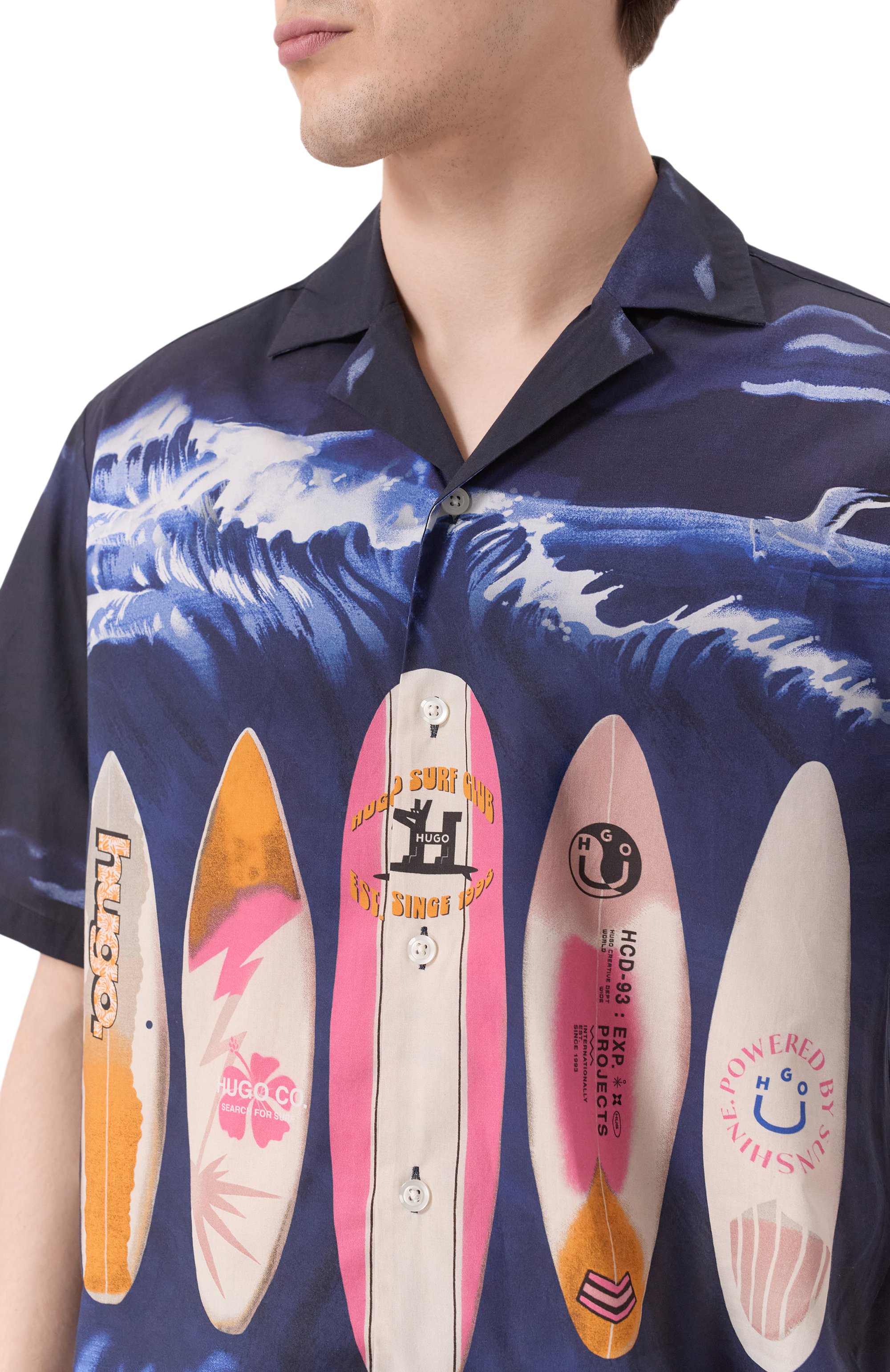 Хлопковая рубашка HUGO BLUE, арт. 50544569, фото 5