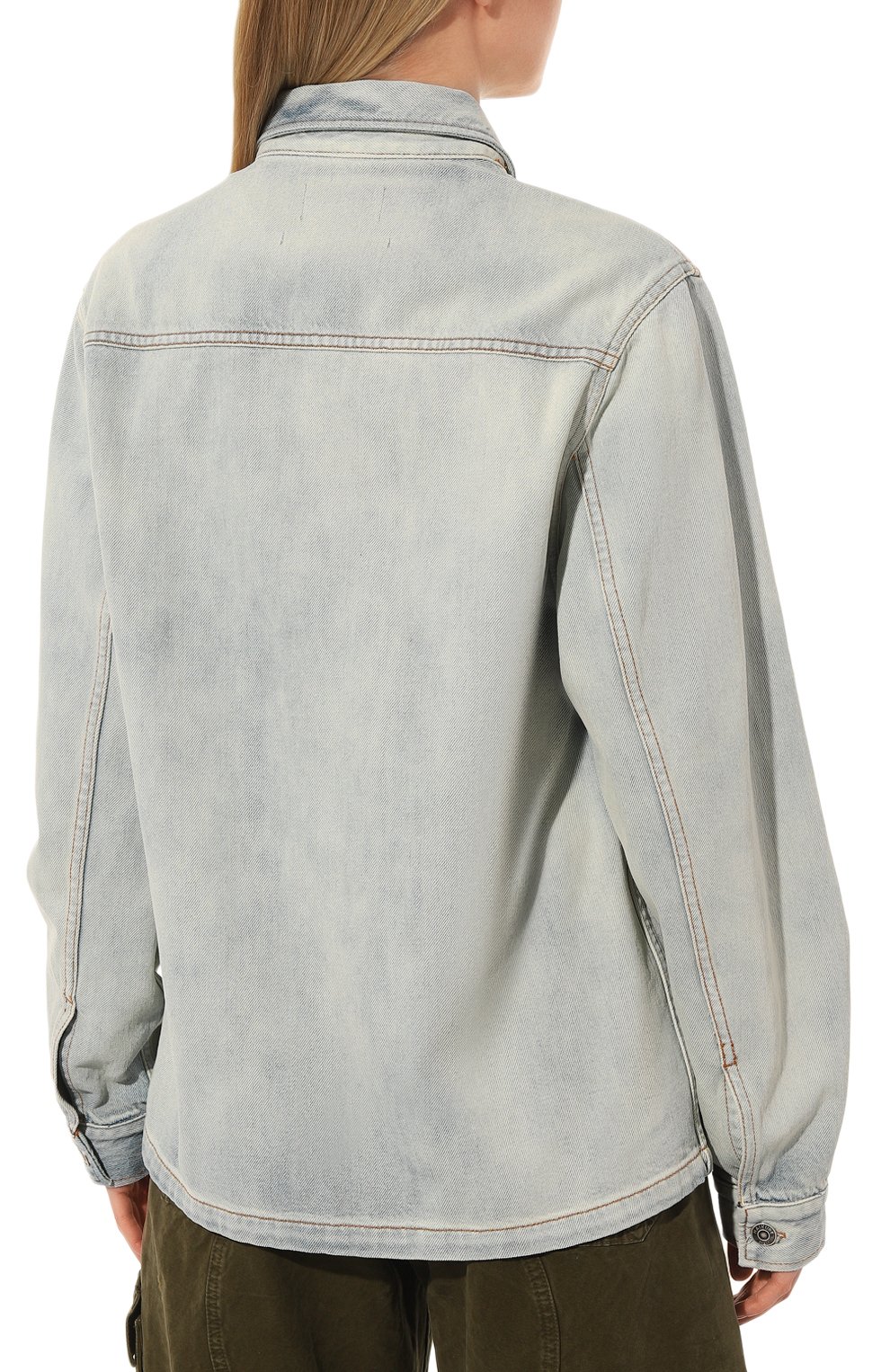 Джинсовая рубашка HAIKURE голубого цвета по цене 32100 руб., арт. HEW06058DF095L0739, фото 4 Джинсовая рубашка HAIKURE, арт. HEW06058DF095L0739, фото 4