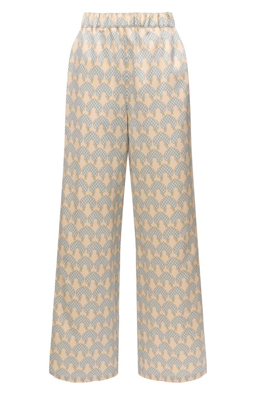 Брюки из шелка и шерсти Akhmadullina 1126.3B601/S458.1 Бежевый 1126.3B601/S458.1