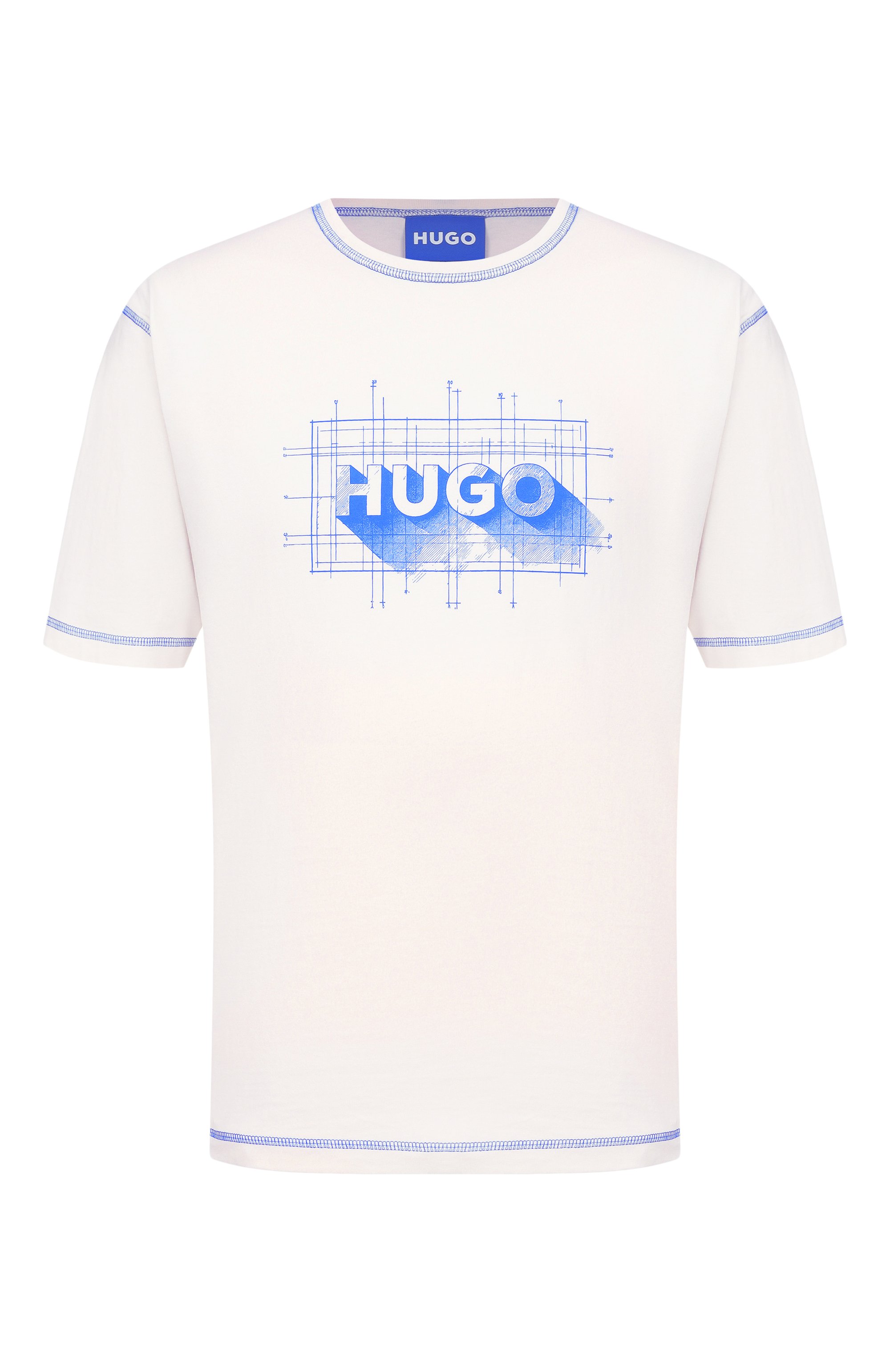 Хлопковая футболка HUGO BLUE, арт. 50553498, фото 1