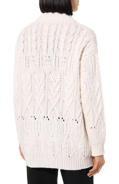 Кашемировый кардиган COLOMBO белого цвета по цене 562000 руб., арт. MA04321/1-1.8KC, фото 4 Кашемировый кардиган COLOMBO, арт. MA04321/1-1.8KC, фото 4