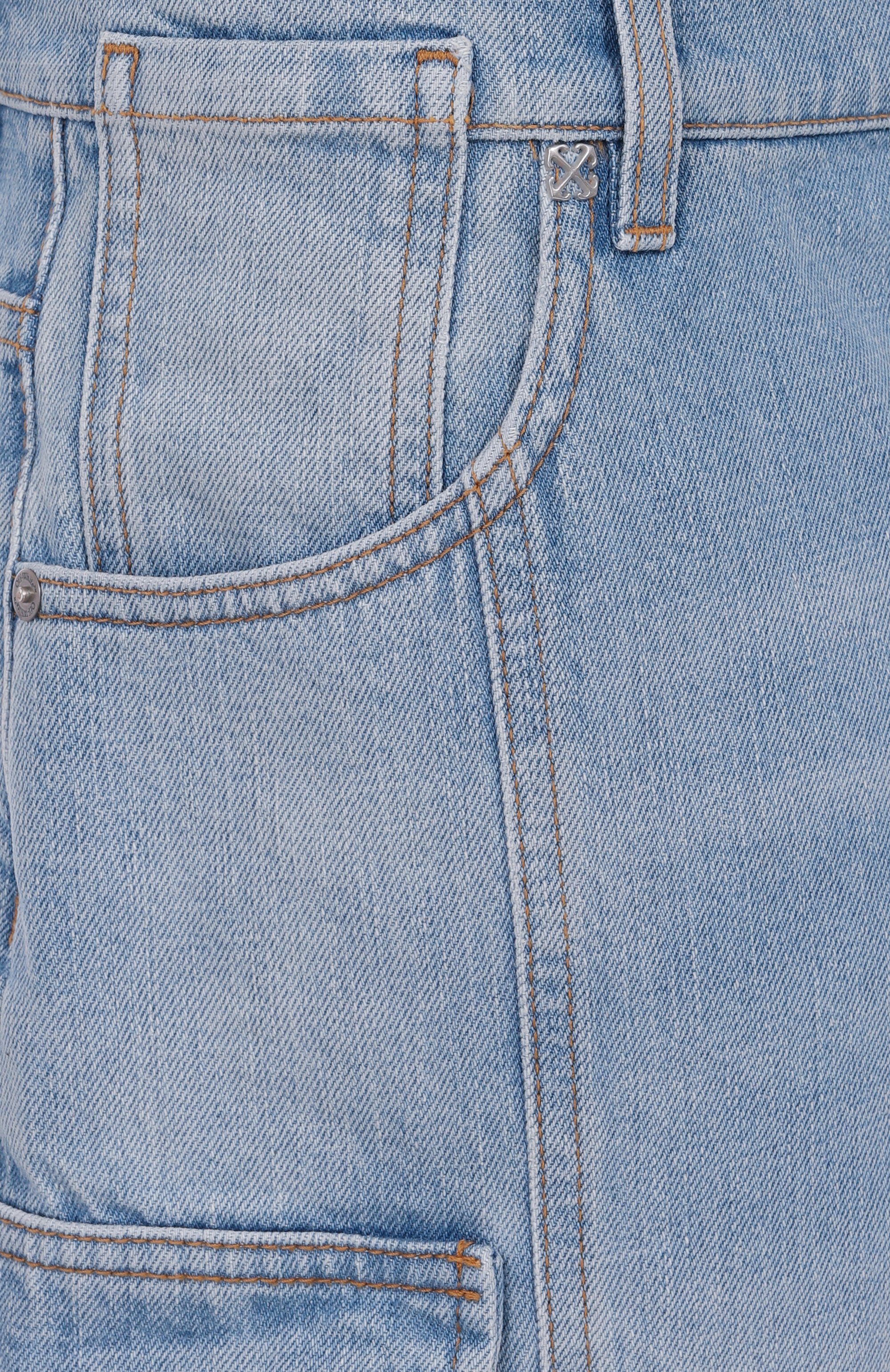 Джинсовые шорты-карго OFF-WHITE, арт. 0WYC018S25DEN0014000, фото 6